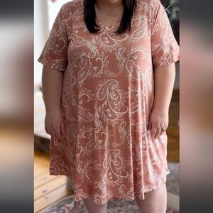 Paisley Print Midi Dress